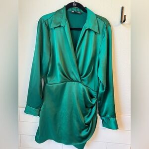 Zara Vibrant Green Dress